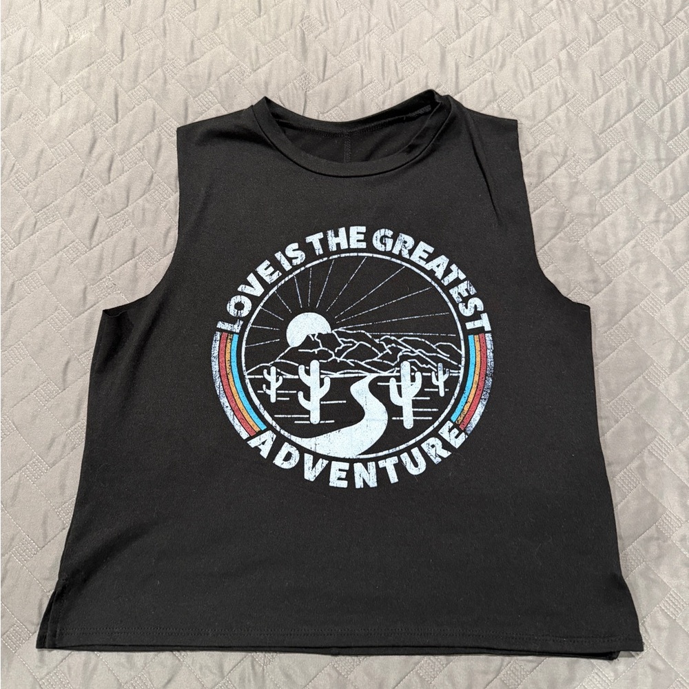 lovers of hYOUmanity Graphic Tank Top - Small
